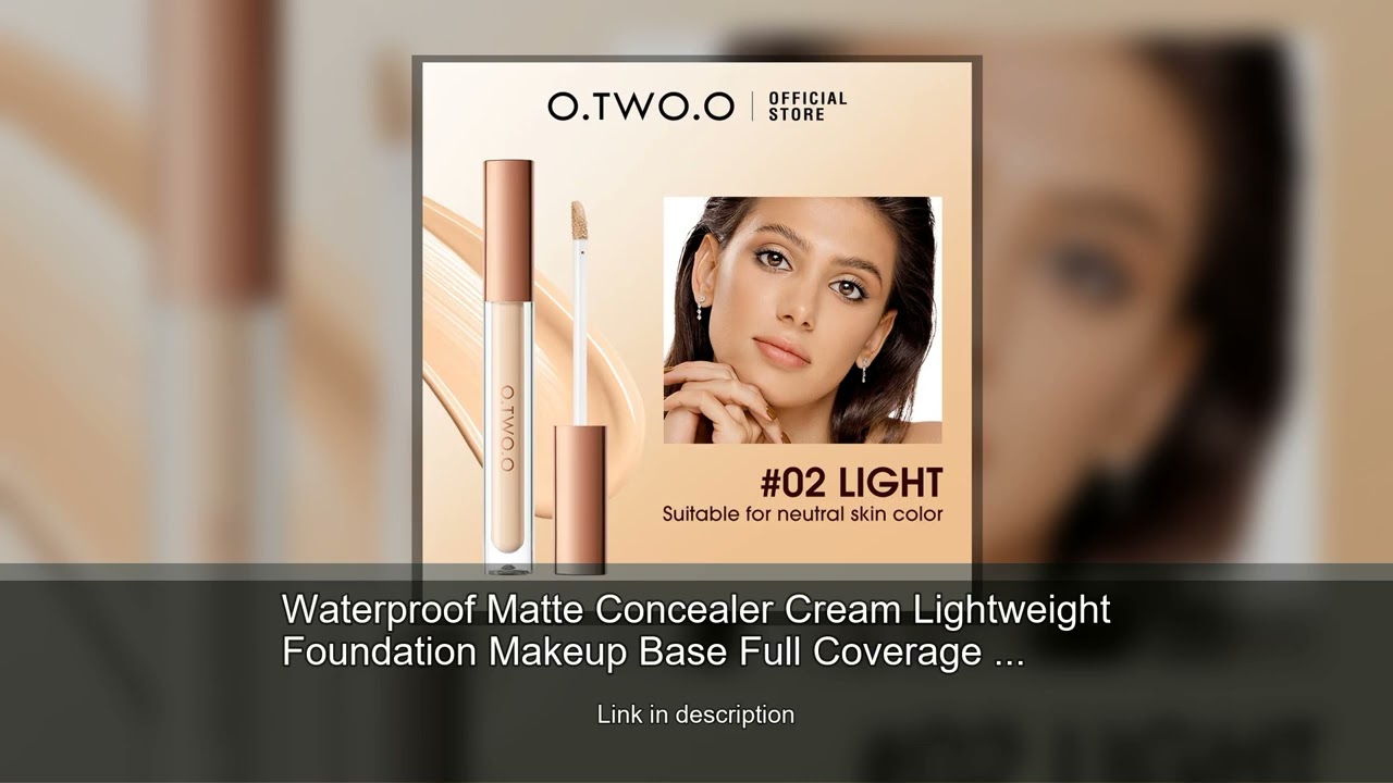 Waterproof Matte Concealer Cream Lightweight Foundation Makeup Base Full Coverage For Face And