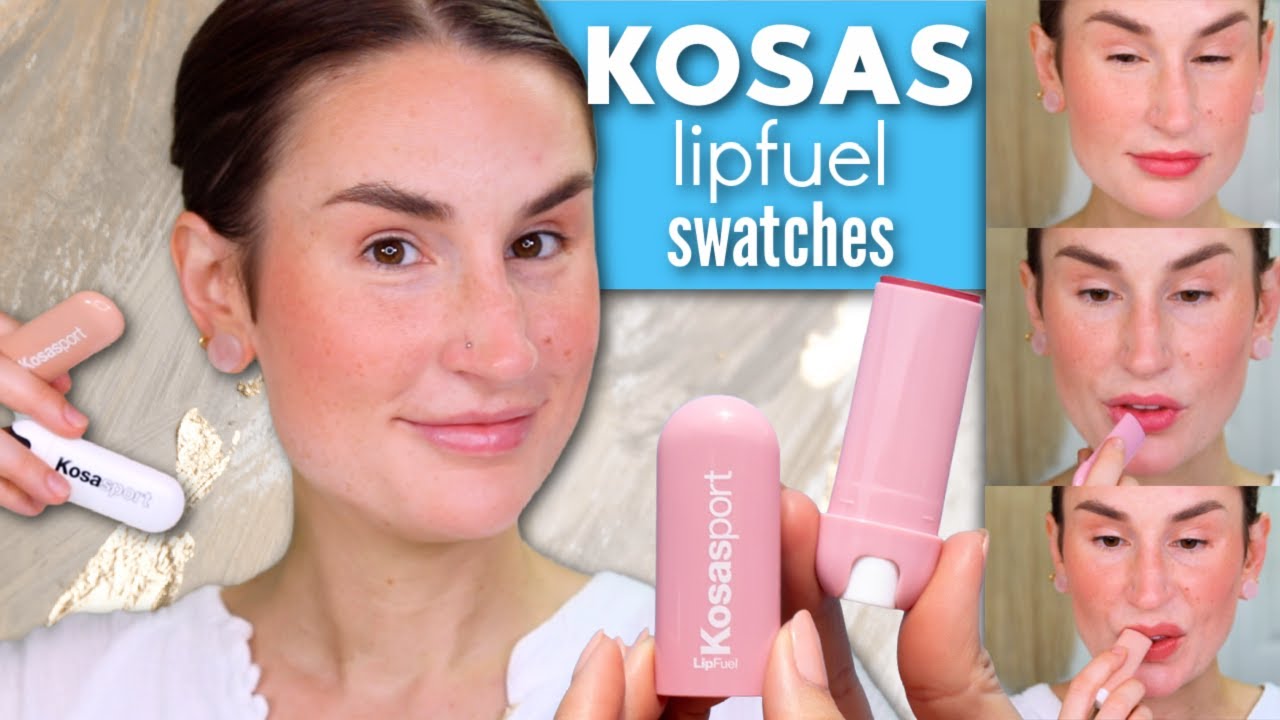 KOSAS SPORT LIPFUEL SWATCHES | New 2021 Formula & Shades