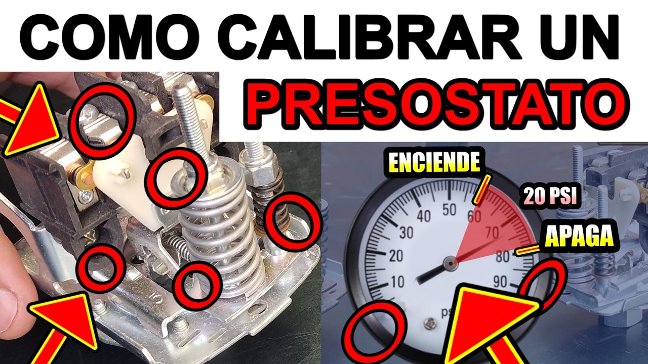 C&oacute;mo Regular el PRESOSTATO de la Bomba de Agua F&Aacute;CIL y R&Aacute;PIDO - &iexcl;Ajusta la Presi&oacute;n Correcta!