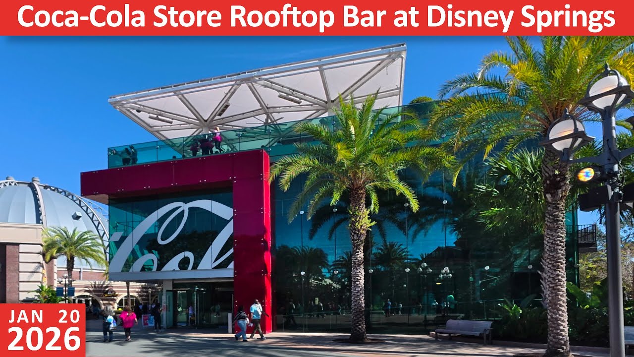 Coca-Cola Store and Rooftop Beverage Bar at Disney Springs in Walt Disney World