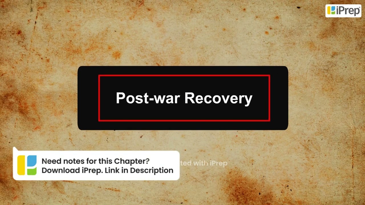 The Inter War Economy | The Making of a Global World | History | Class 10th | iPrep