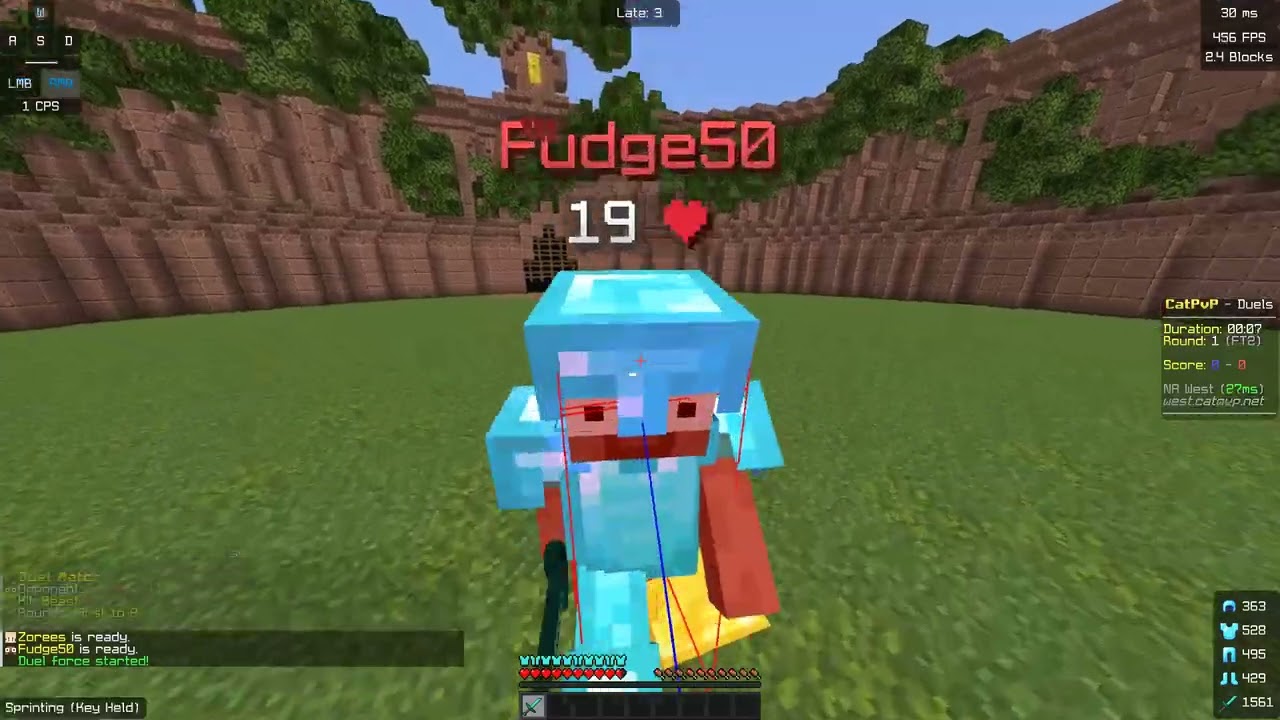 Pvp practice, but im average.