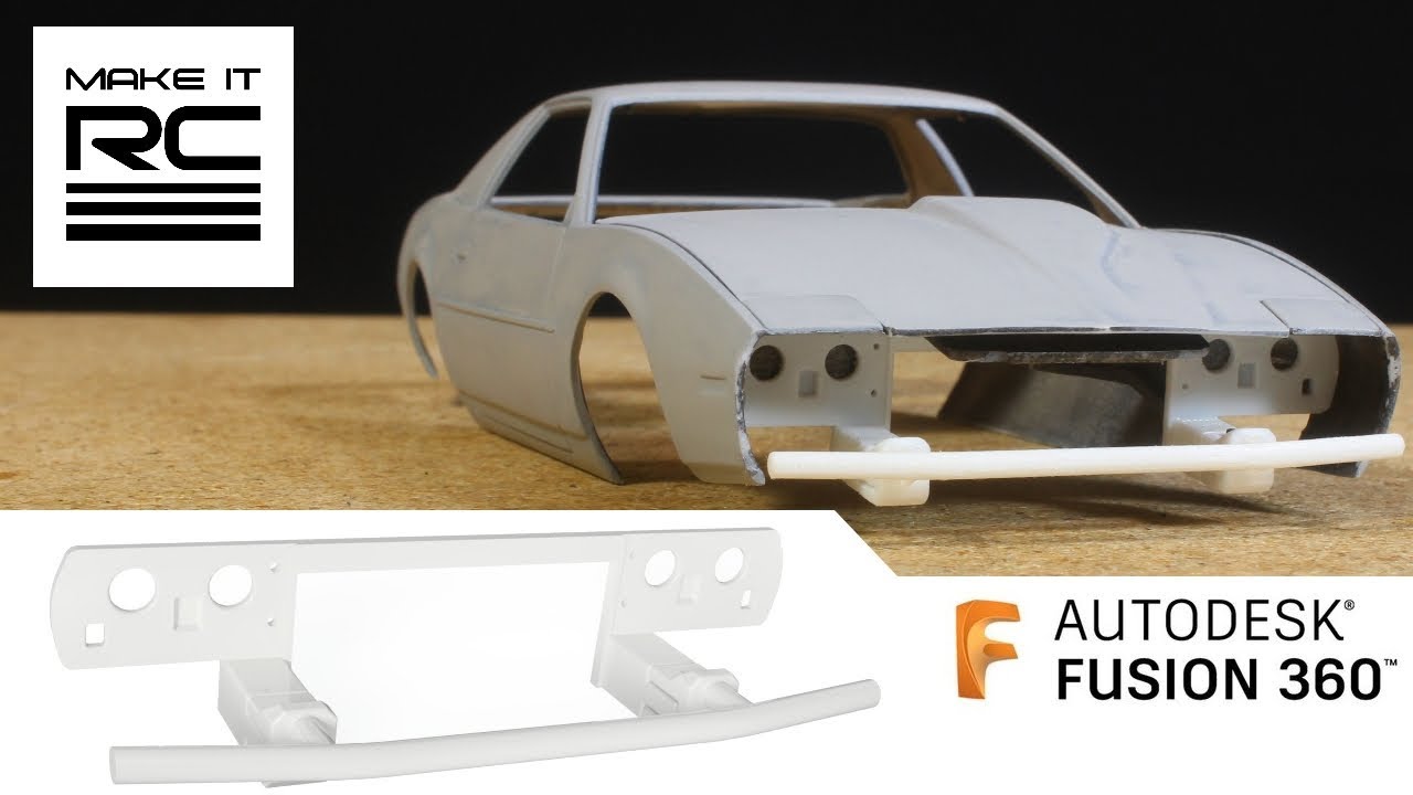 Speed Modeling Custom Front Bash Bar and Rear Panel for Firebird in Fusion 360