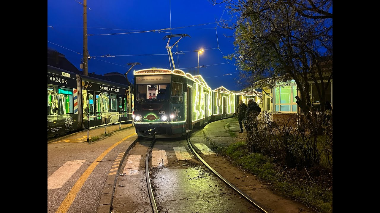 UTAZÁS: A 2025-ös Miskolci Adventi villamos LÁÉV, kisvasút - Tiszai pu.