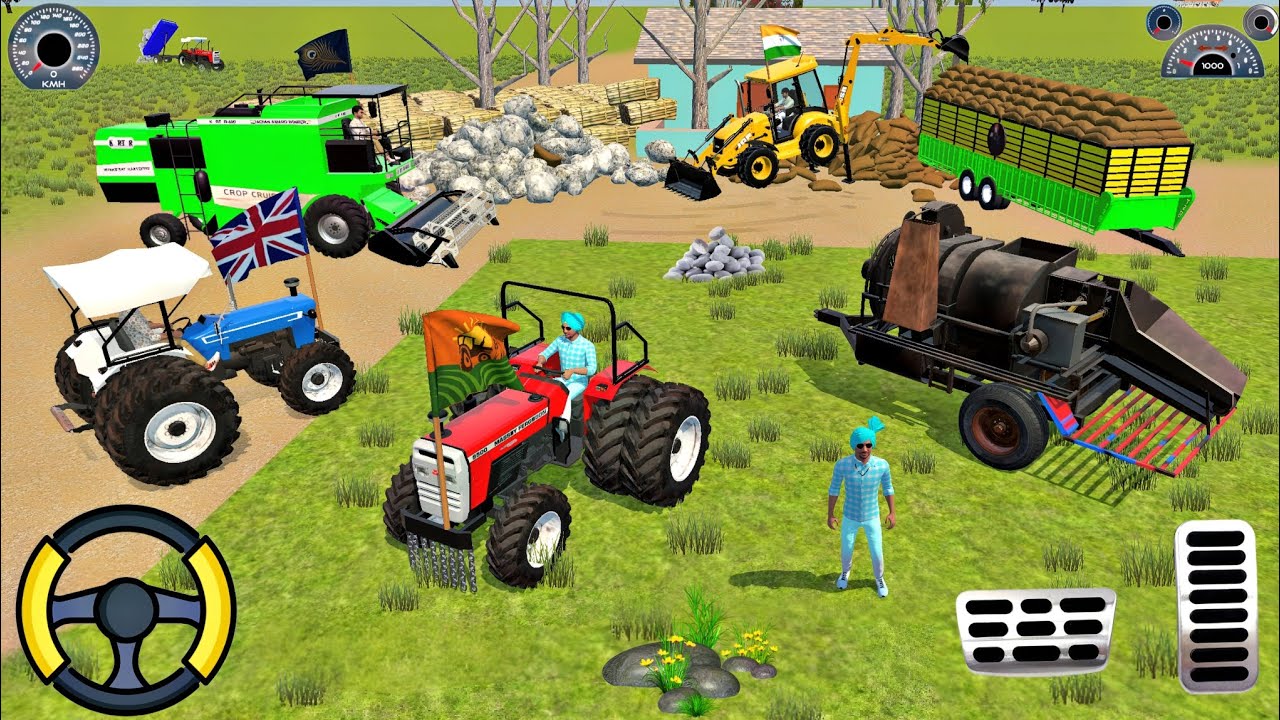 🔴Drive JCB and Uploading 🪨🏗️ Stone From Dumper Truck in Game 