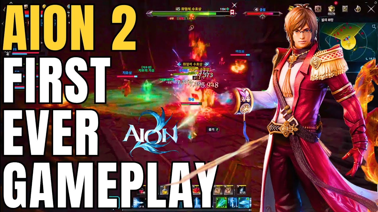 Первый полноценный игровой процесс AION 2 — обзор навыков и боёв класса SPIRITMASTER! (Новая MMOR...