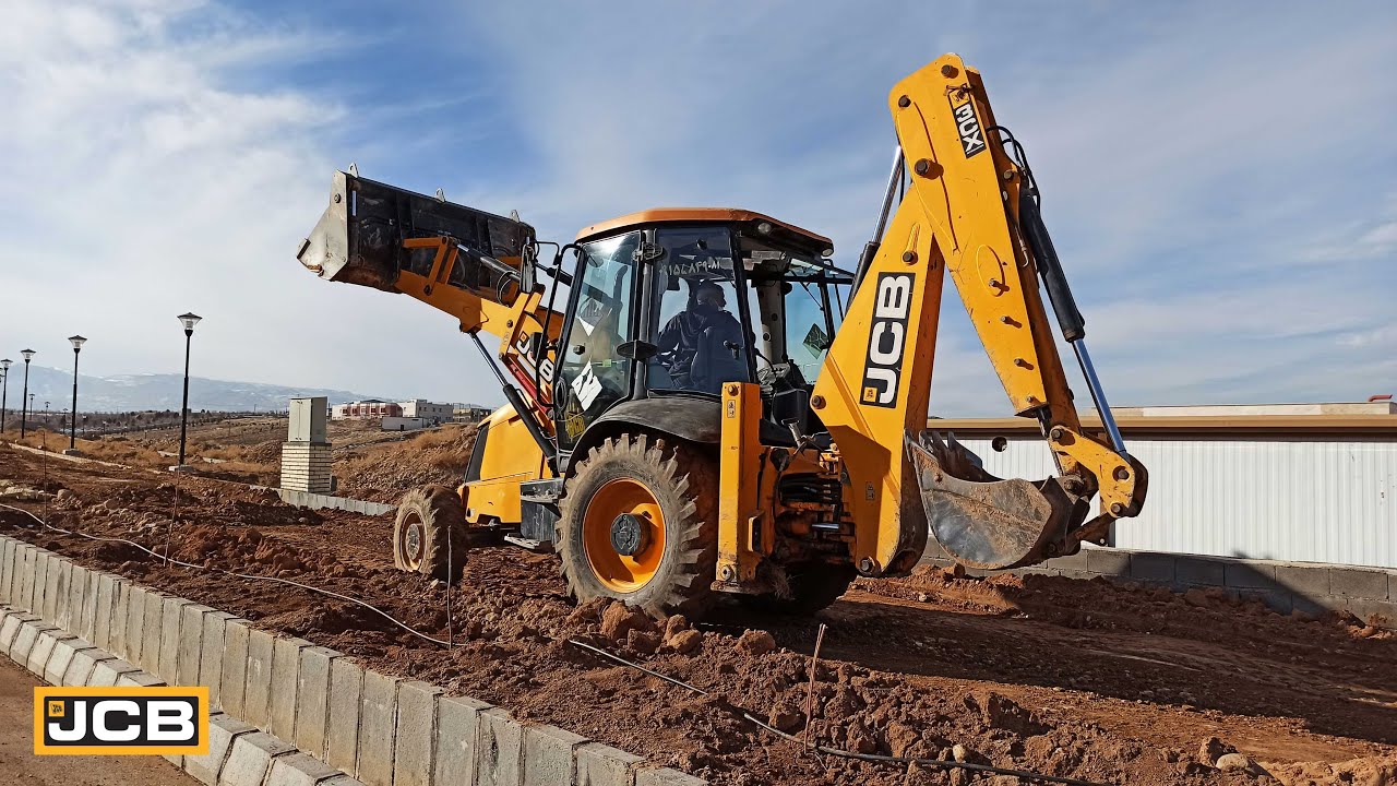 JCB 3CX | ⚠ Making Road And Leveling Sand 🏗️👷
