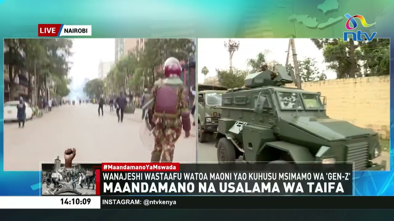 Ziara ya wanajeshi wa KDF; Hajafanya lolote, hawajazungumza na yeyote, walipita kati ya waandamaji