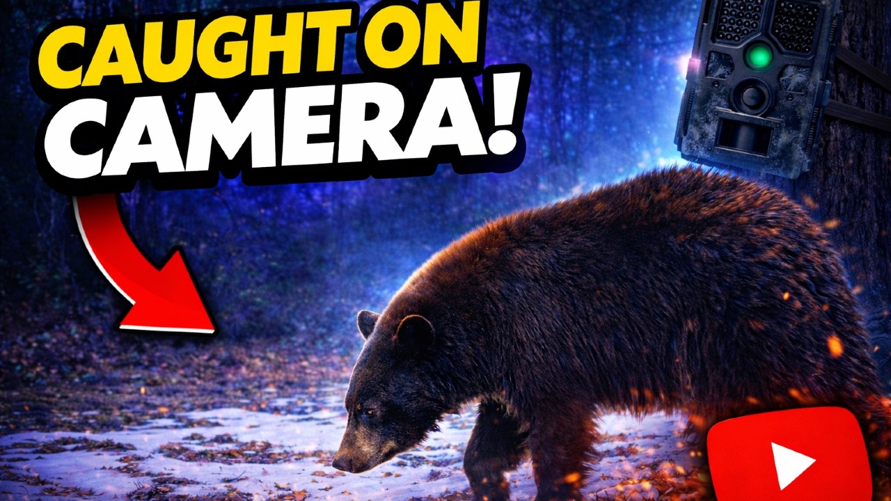 Bears Are Already Awake! Trail Cam Caught It First