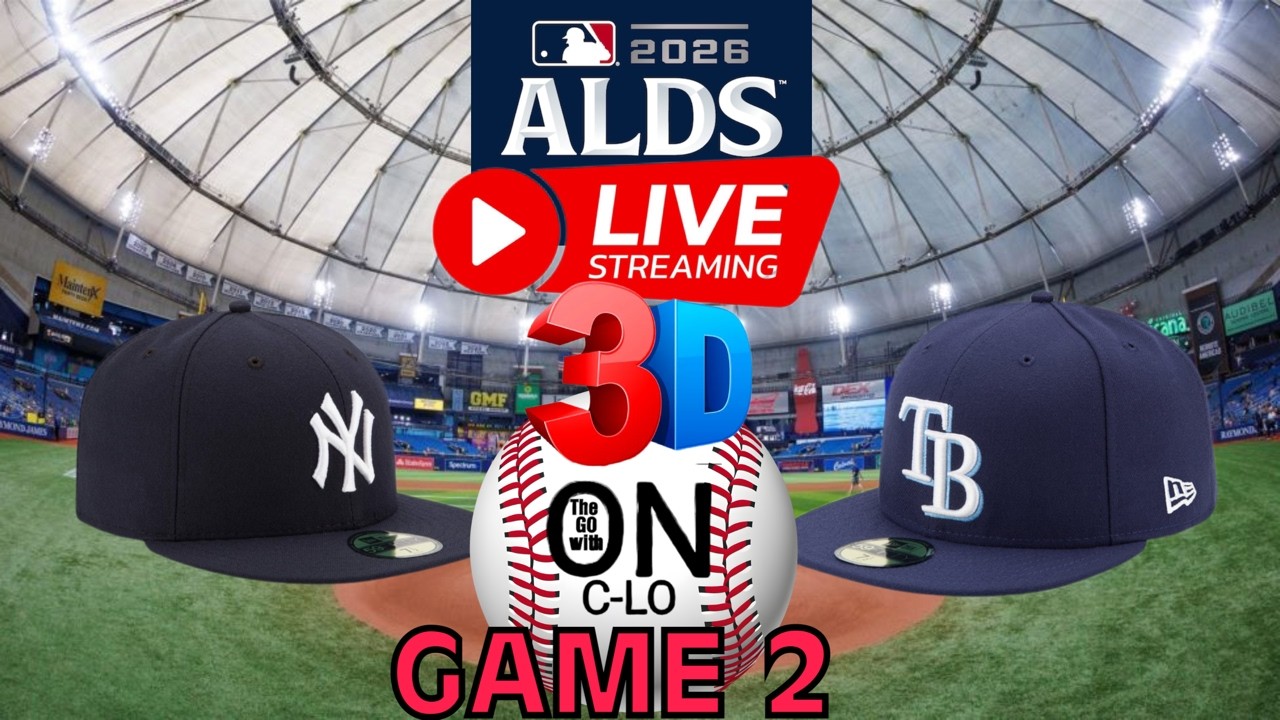 🔴New York Yankees vs Tampa Bay Rays Live MLB ALDS⚾Game 2 Live Play by Play 3D MLB Livesream