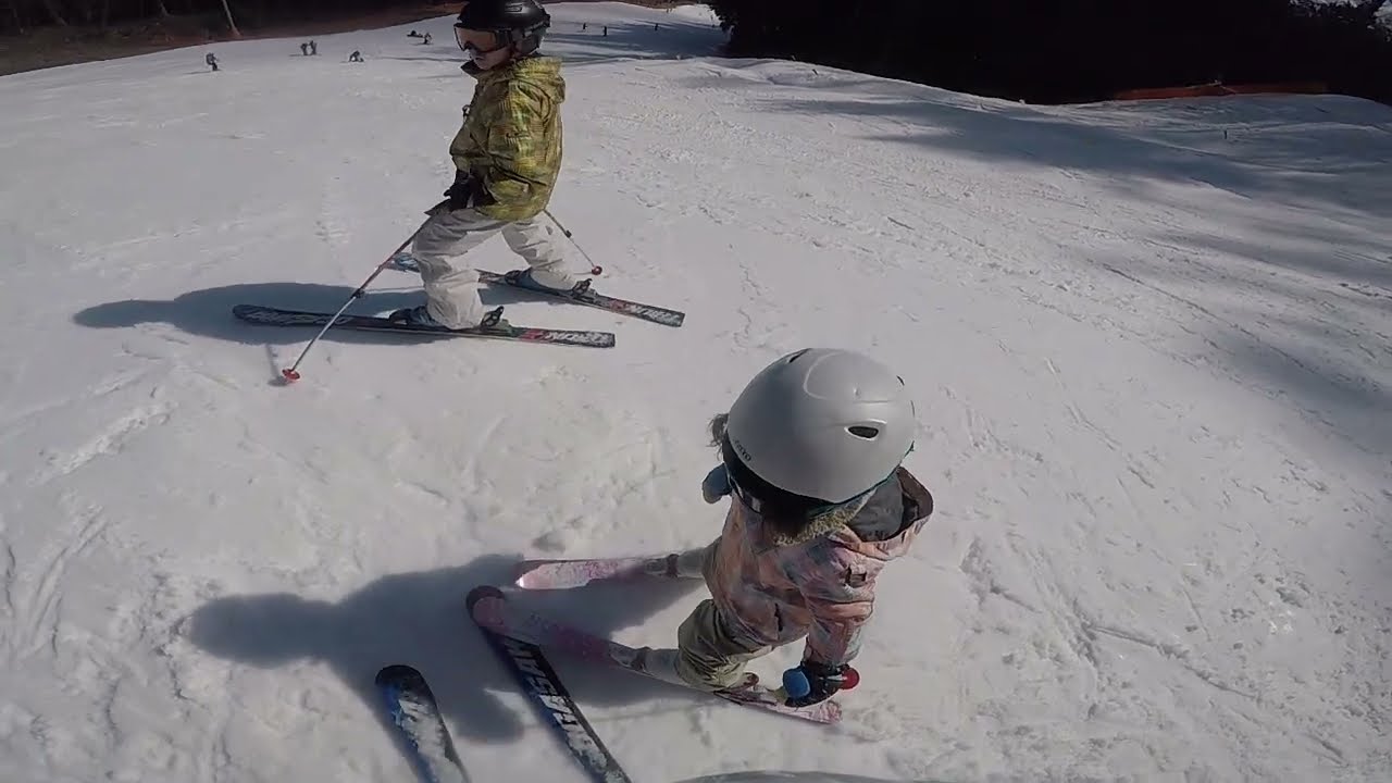 GOPR0185☆☆ 22 Feb. 2026 Komagane-Kougen, Ichina's Last Run, Kaito’s Great Start