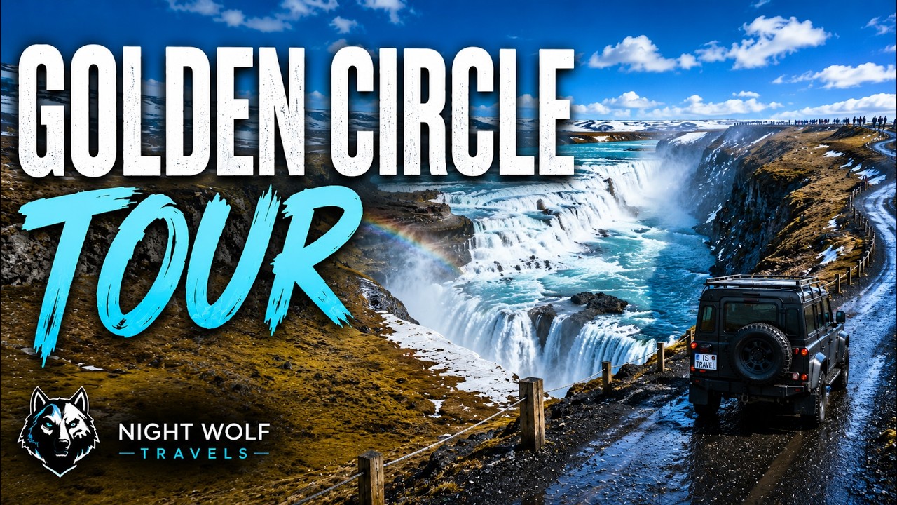Golden Circle, Kerid Volcanic Crater, and Blue Lagoon Day Trip from Reykjavik, Iceland Travel Vlog