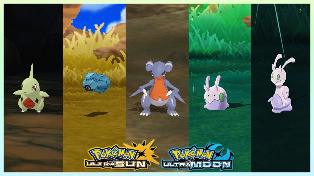 Pokemon UltraSun & UltraMoon - Larvitar,Beldum,Gabite,Goomy & Sliggoo Locations