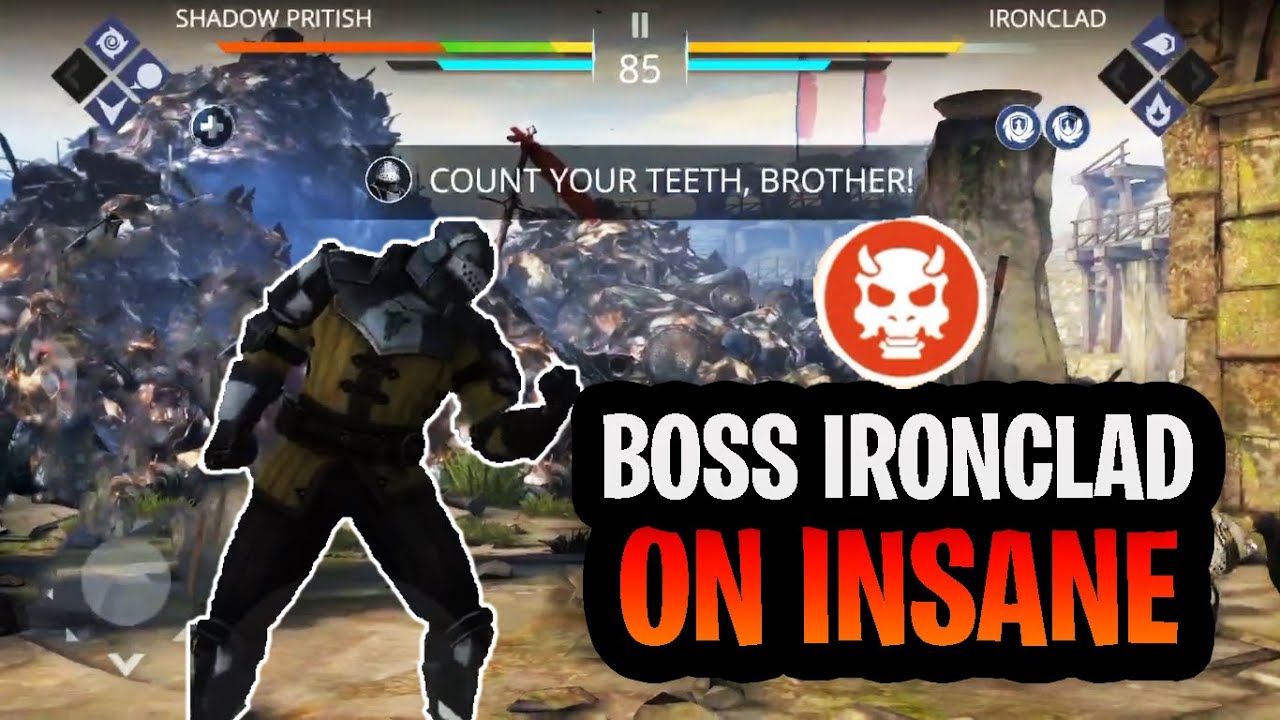 Defeating Boss IRONCLAD On INSANE! Marcus's Plane 1 Part 2 Walkthrough Shadow Fight 3!
