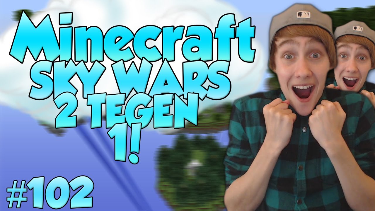 ''2 TEGEN 1!'' - Minecraft Sky Wars #102