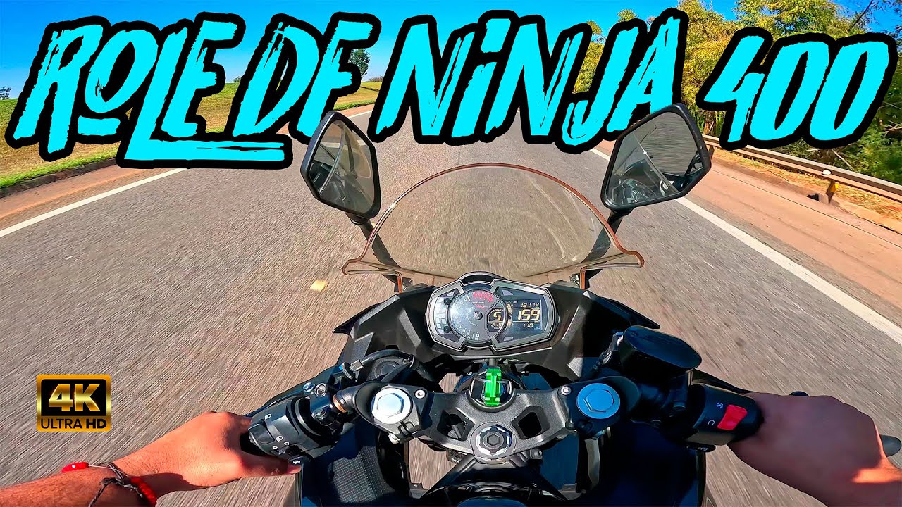 Kawasaki Ninja 400 4K GoPro 11 | Aquele role só para testar a configuração nova da câmera