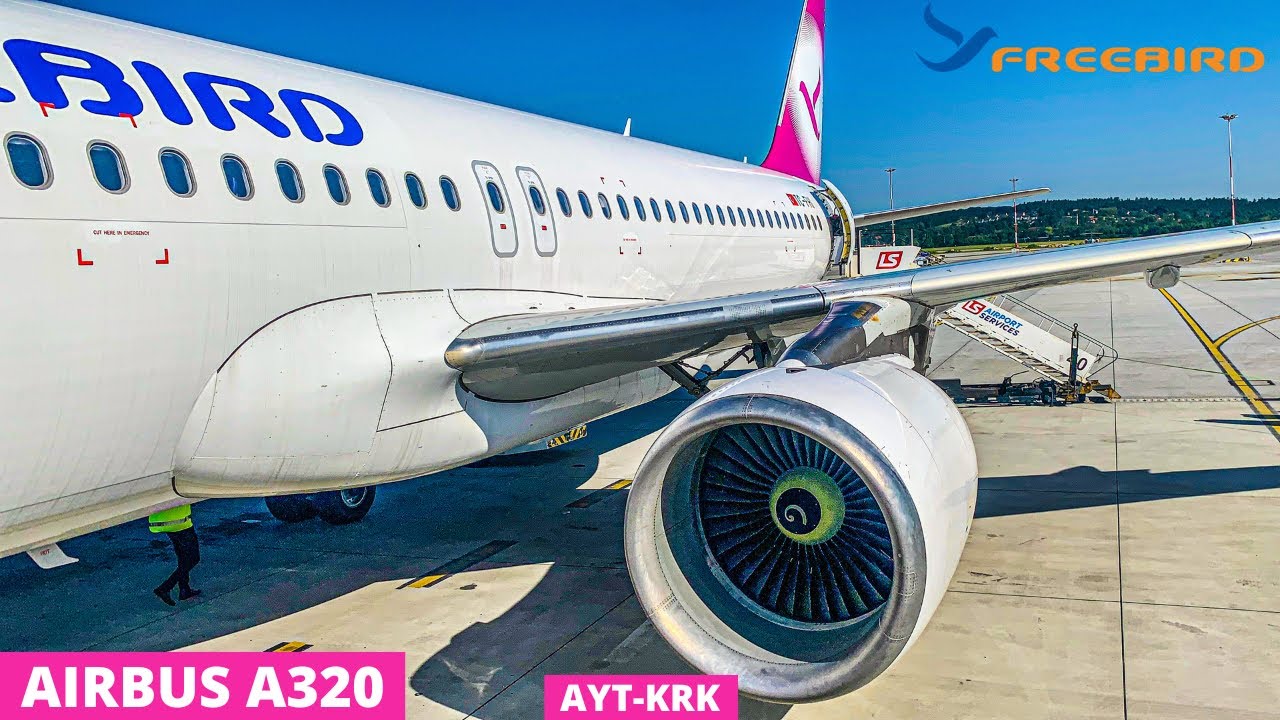 [4K] TRIP REPORT | Longest PTU ever ?! | Freebird Airlines | Airbus A320-200 | Antalya to Krakow