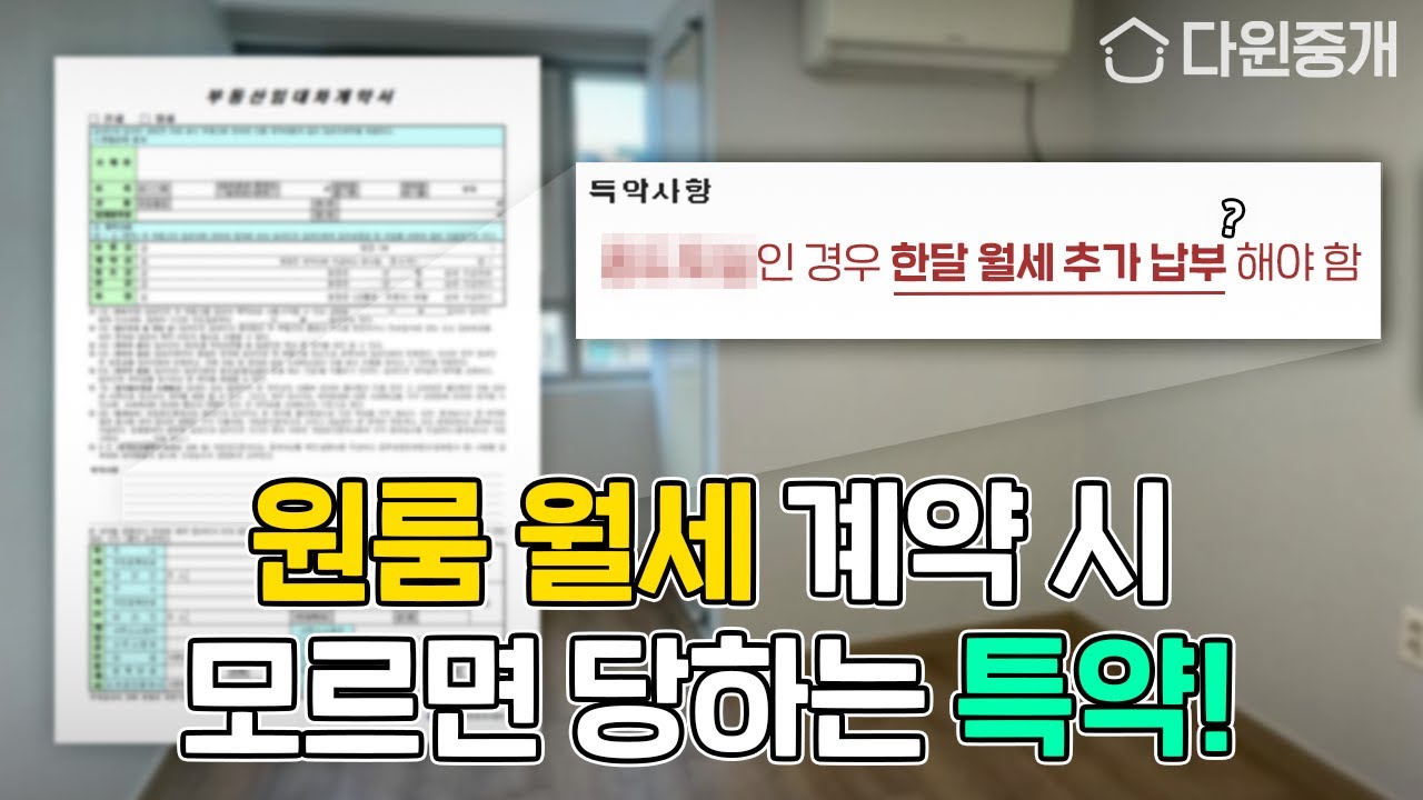 월세 계약하러 가기 전, 주요 특약사항 꼭 알고 가셔야 해요!