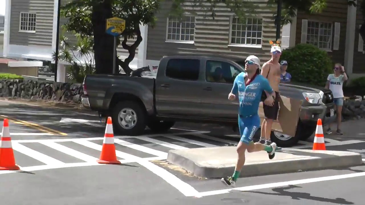 Patrick Lange in the marathon during Hawaii Kona Ironman 2018