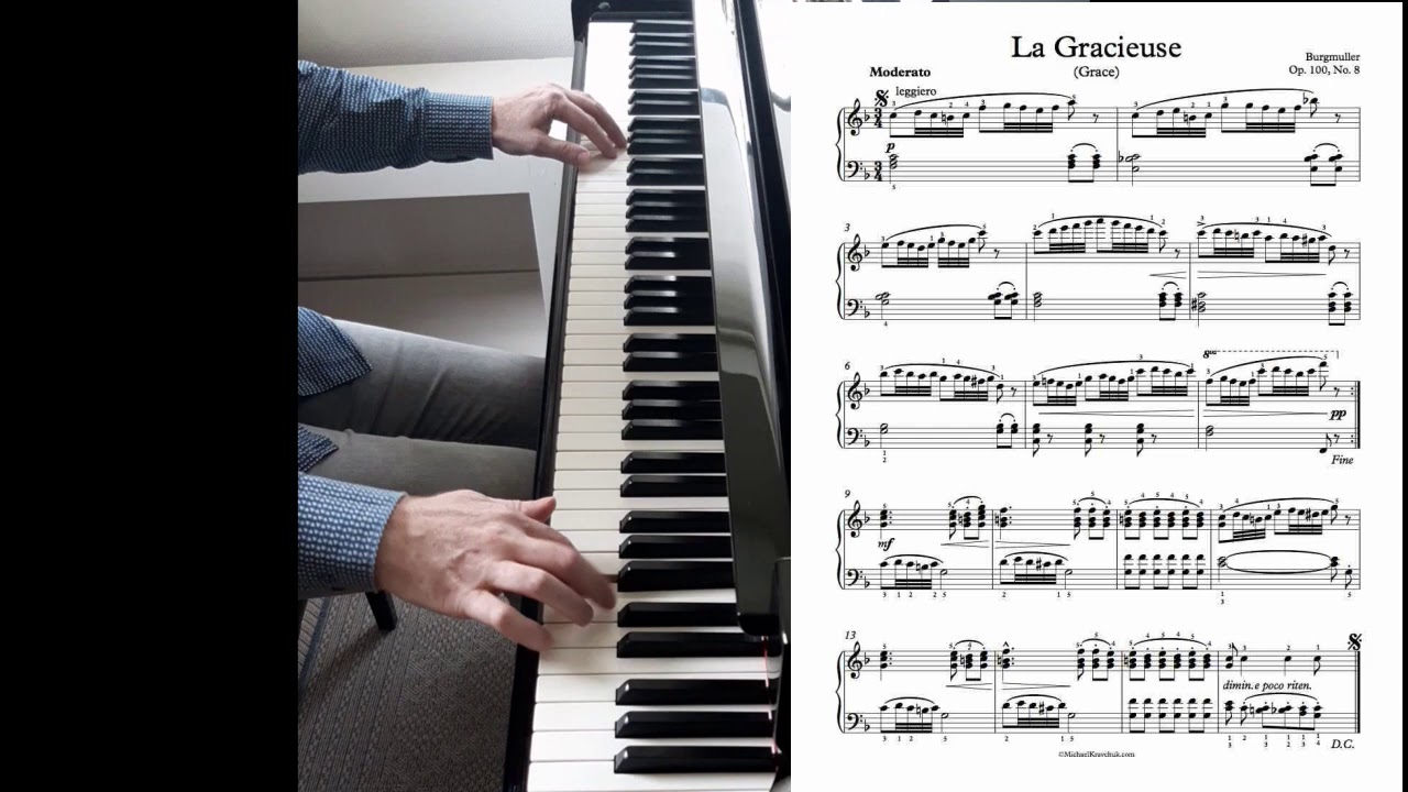 La Gracieuse (The sweet grace/die Anmutige) op. 100 no. 8 - Friedrich Burgmüller