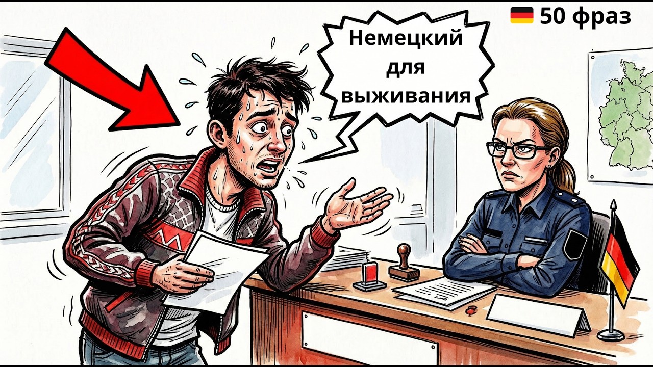 🇩🇪 Как НА САМОМ ДЕЛЕ говорят немцы? 50 фраз для выживания (А1-А2)
