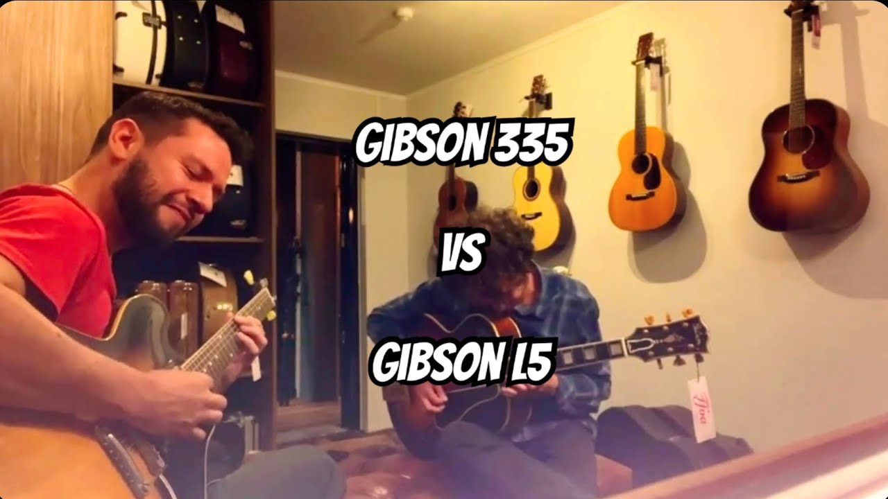 Gibson L5 Sunburst 1939 & 335 Faded Tobacco Burst 1958