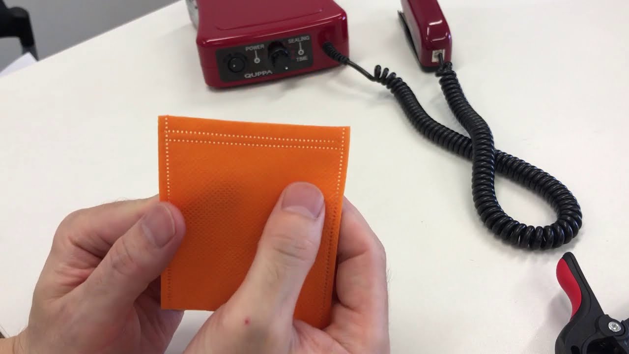 Ultrasonic dot-line sealer L-QP-01/ Non-woven pouch 2 lines sealing