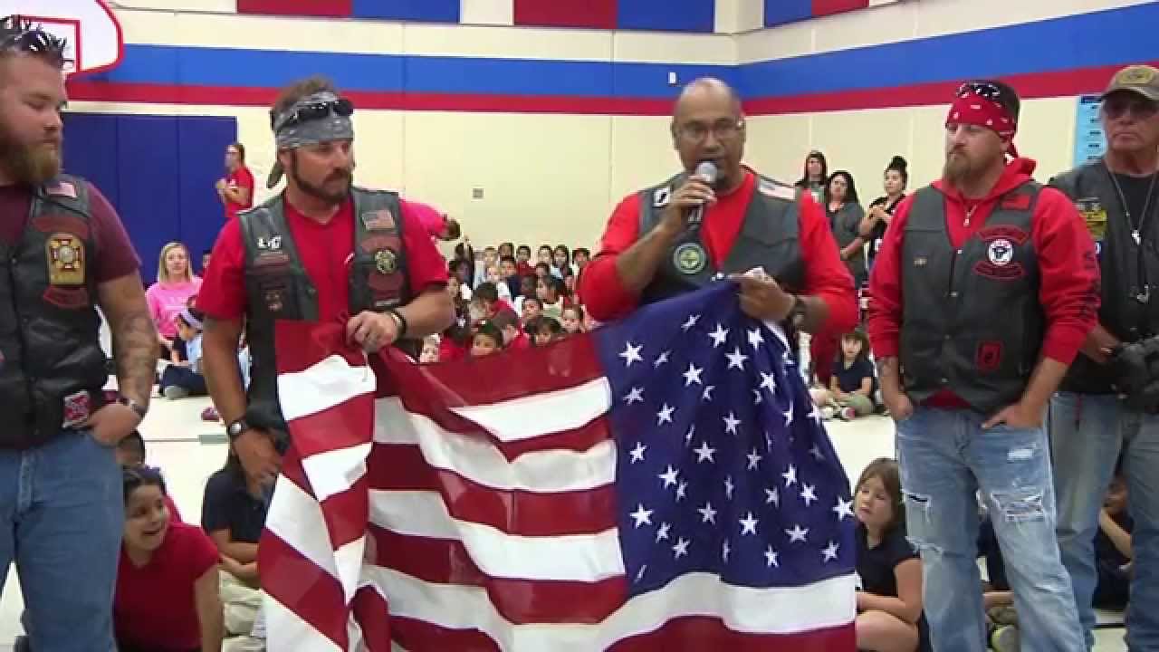 Anderson Elementary receives Flag