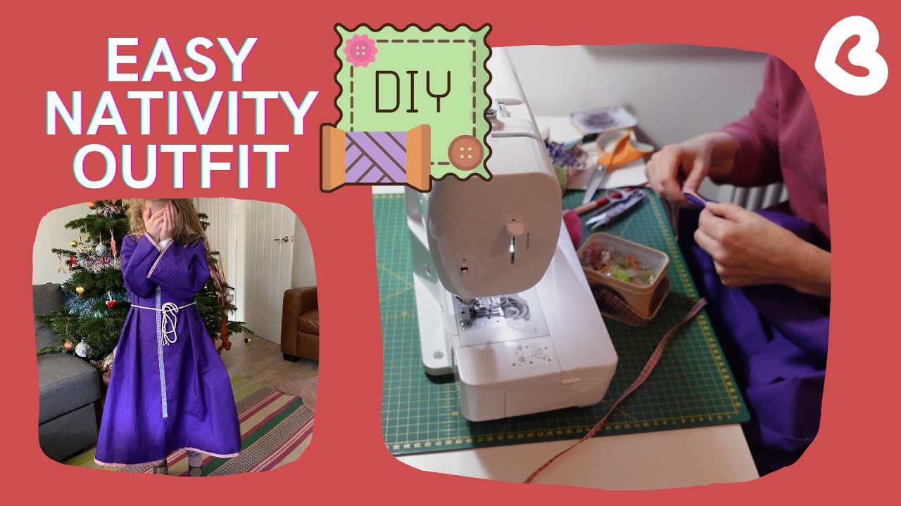 Easy way to sew nativity play outfit - How to sew Traveller/Shepherd costume - Quick project