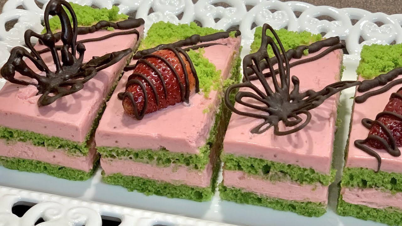 Нежни пасти с ягодов крем- неописуем вкус / Нежнейшие пирожные с клубничным кремом- неустоимые