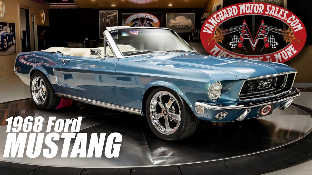 1968 Ford Mustang Convertible Restomod For Sale Vanguard Motor Sales #5022