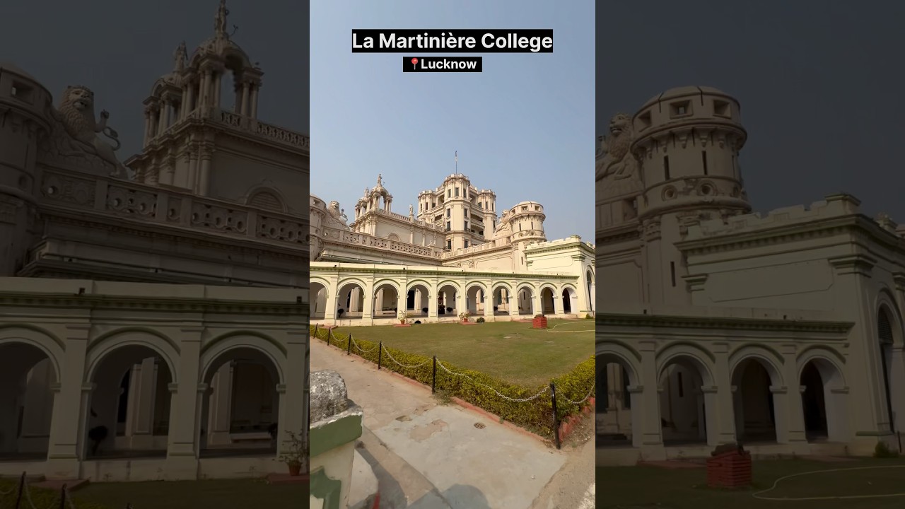 La Martini&egrave;re school have u seen this most beautiful french architecture in Lucknow 😍#shorts #up