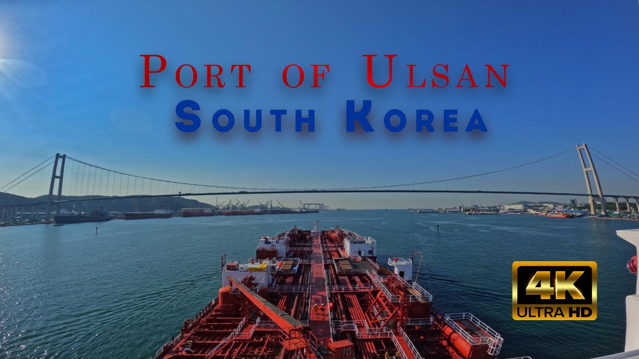 [4K] TIMELAPSE: Port of Ulsan, South Korea 🇰🇷