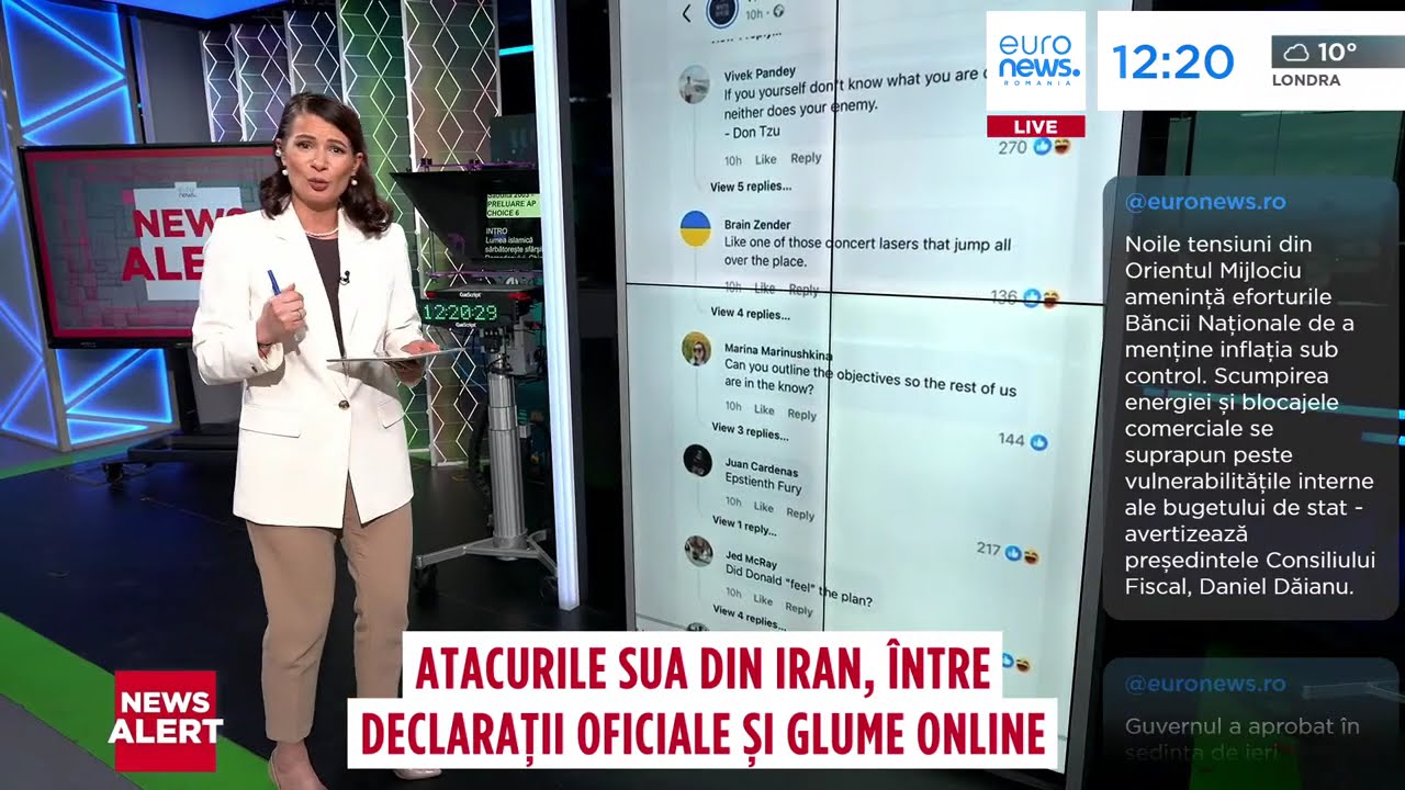 #TheCube. Războiul din Iran, motiv de controverse. De la declarații oficiale, la glume