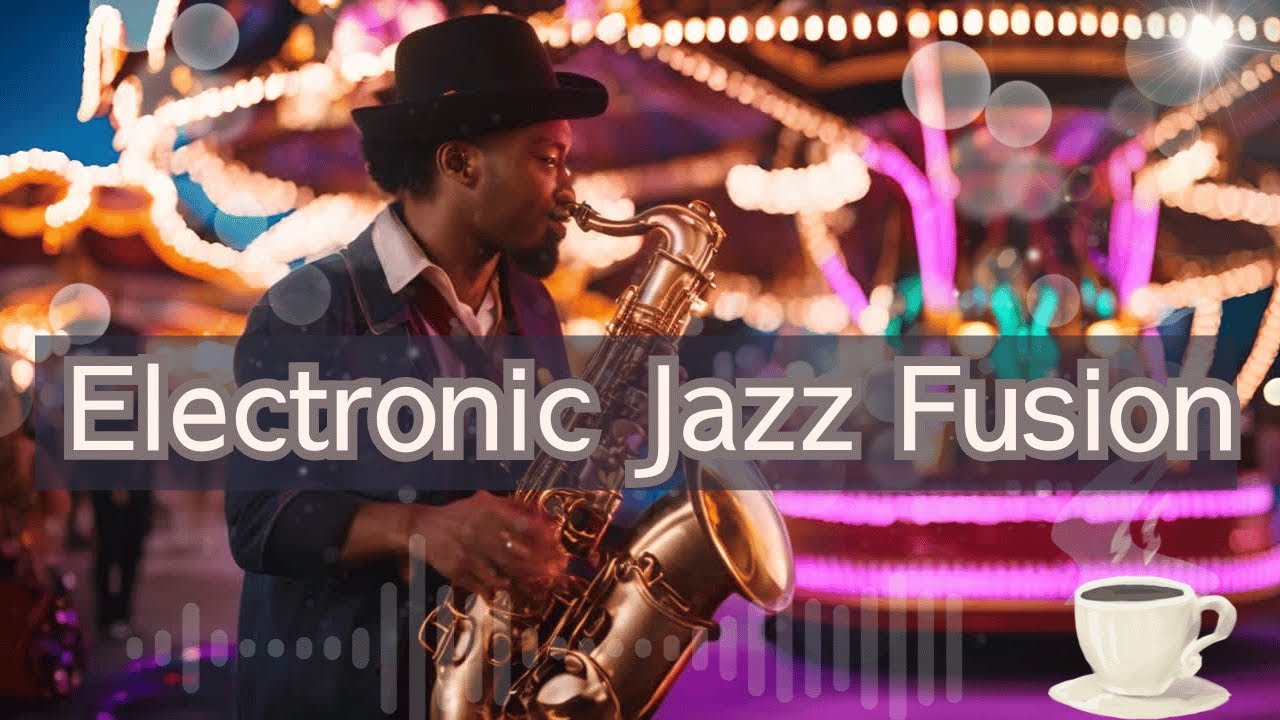 Latte Love & Electric Blues Sax Driven Electronic Jazz Music Instrumental with Lo Fi Hip Hop & House