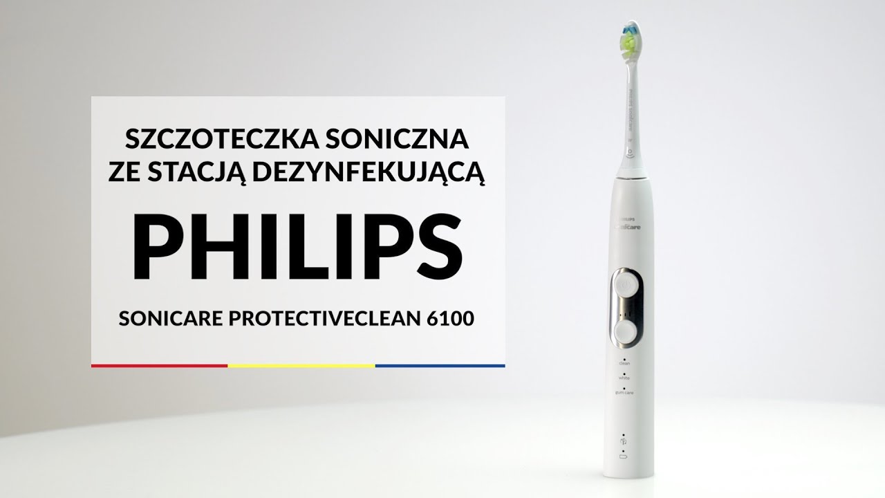 Philips Sonicare ProtectiveClean 6100 HX6877/68 stacja dezynfek - dane techniczne - RTV EURO AGD