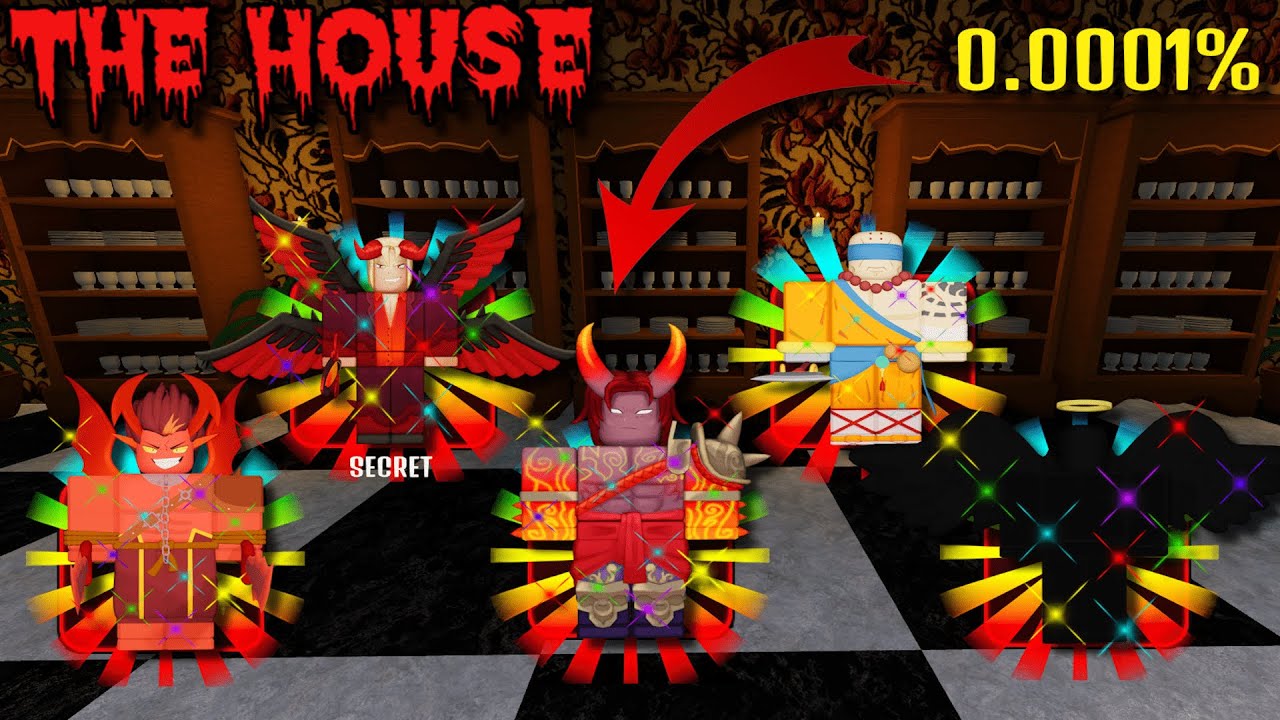 Full *SHINY SECRET* Team in The House Roblox (0.00000001% Chance)