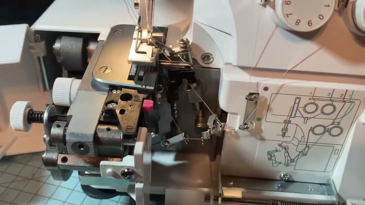 Thread the Janome 8002D serger