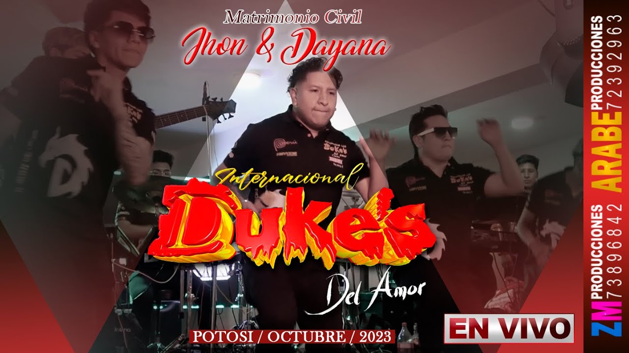 Los Dukes en Vivo 2024 / Potosí / Nuestra Boda Civil Jhon & Dayana