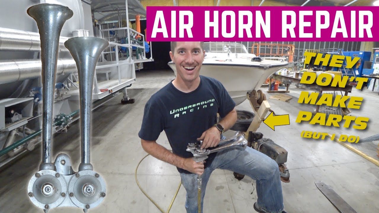 REPAIRING My $500 BOAT Air Horns With TRASH