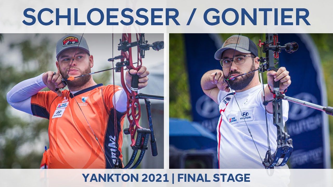 Mike Schloesser v Adrien Gontier – compound men quarterfinal | Yankton 2021 World Cup Final