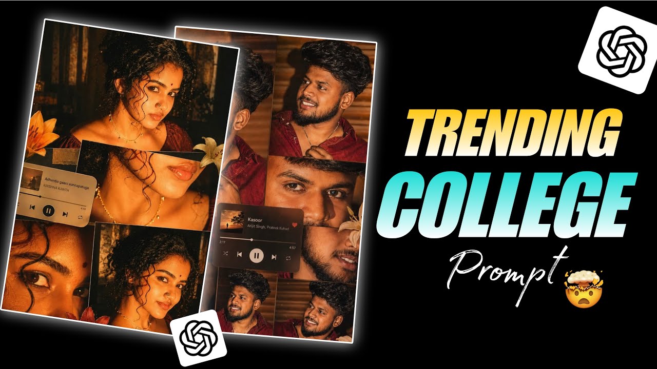 Trending AI Photo Collage Editing | ChatGPT Se Aise Collage Kaise Banaye? 🤯