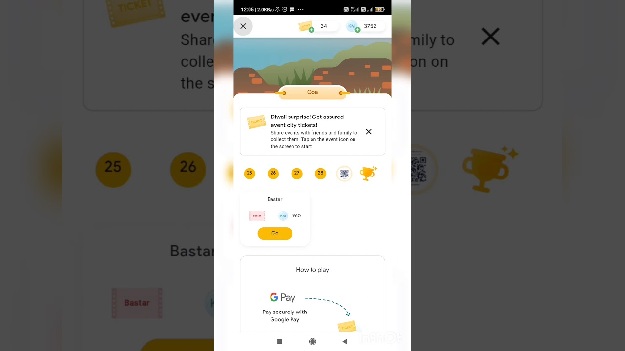 Google pay Go india champion scratch card proof with live scratch @google pay