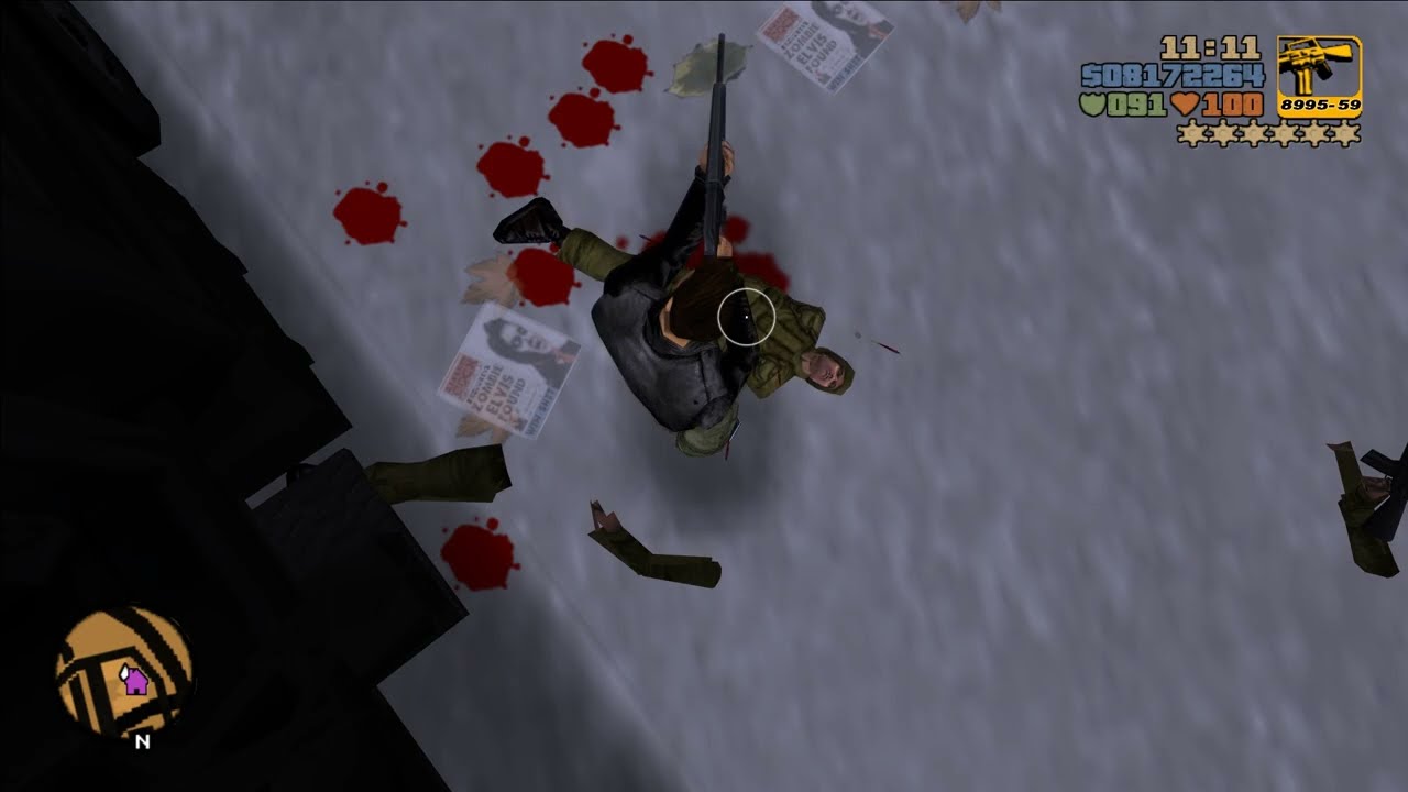 GTA 3 The Southside Hoods Shootout Mayhem + Six Star Escape