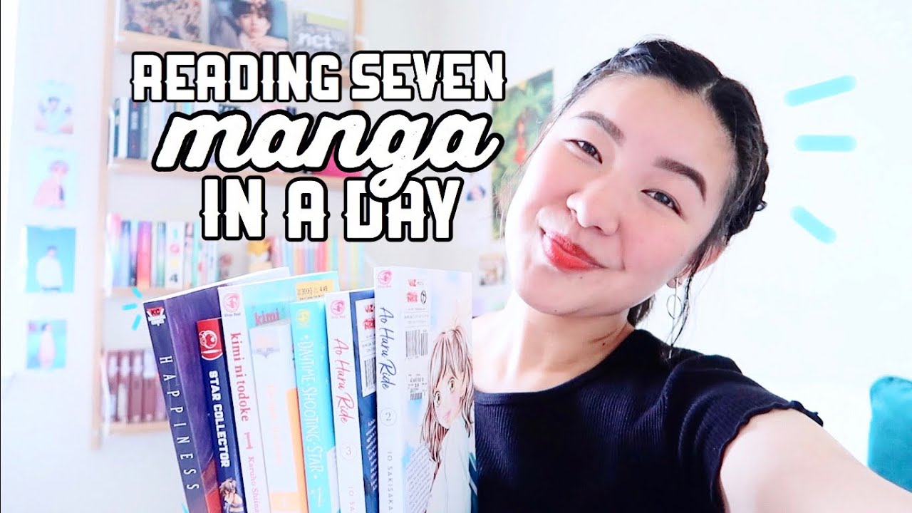 I TRIED READING SEVEN MANGA IN ONE DAY | a reading vlog