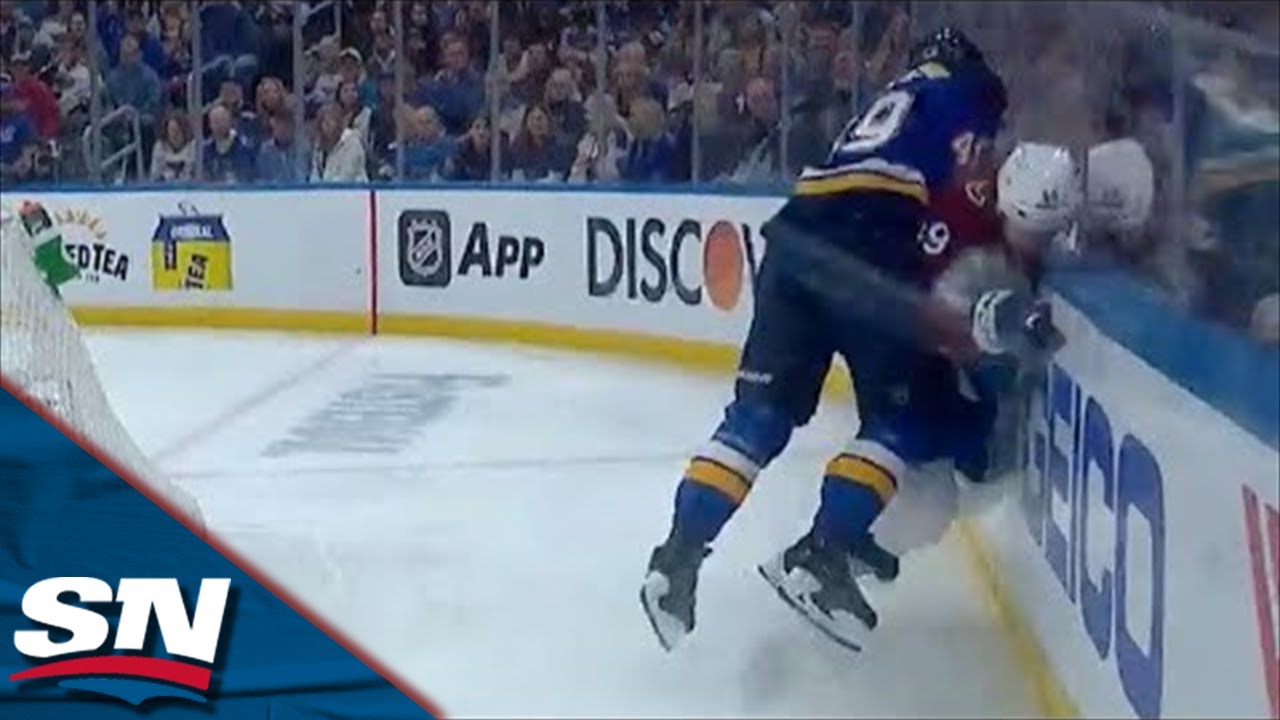 Samuel Girard Heads To Locker Room After Taking Heavy Hit From Ivan Barbashev