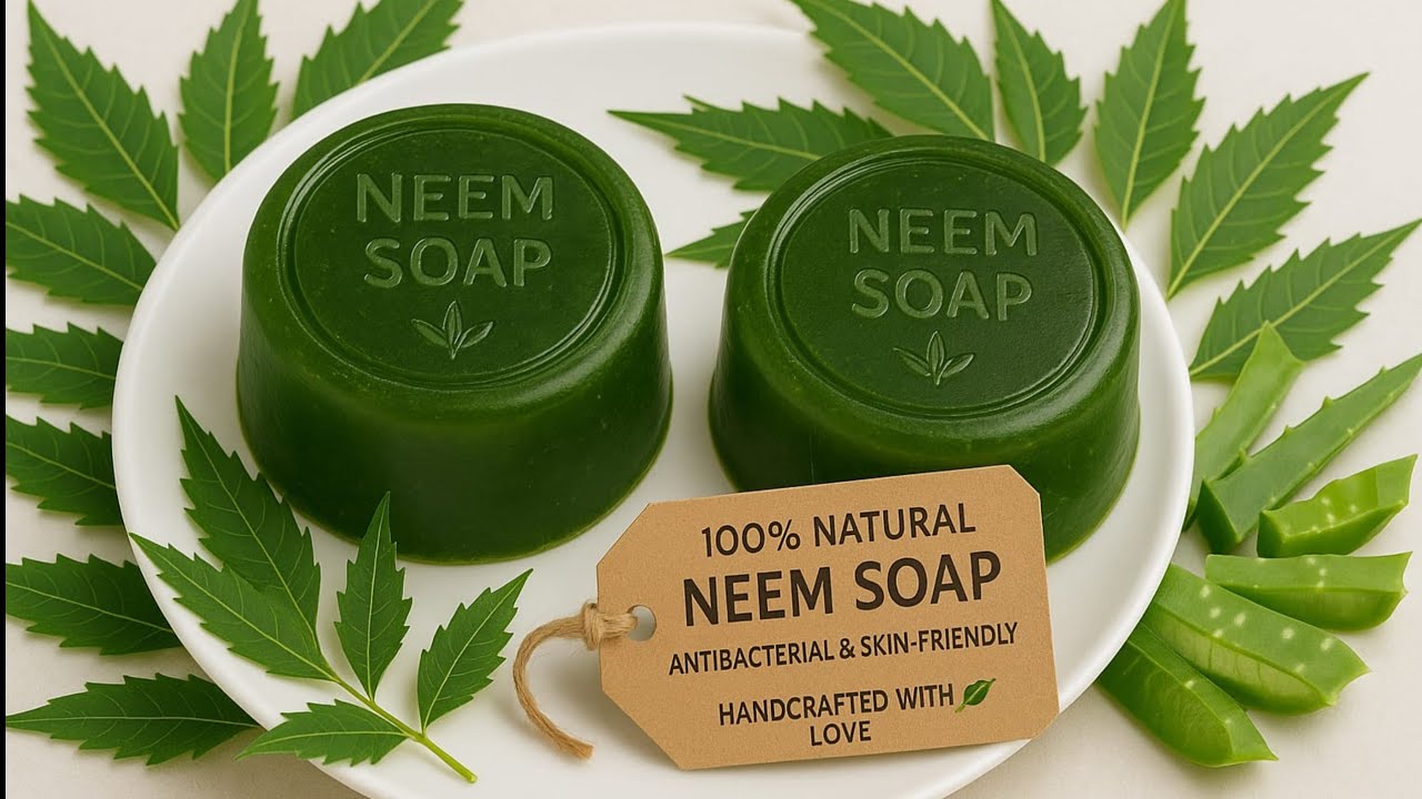 Perfect Neem Soap Making At Home | DIY Herbal Beauty Soap | Skin Whitening, Acne & Pimples Treatment