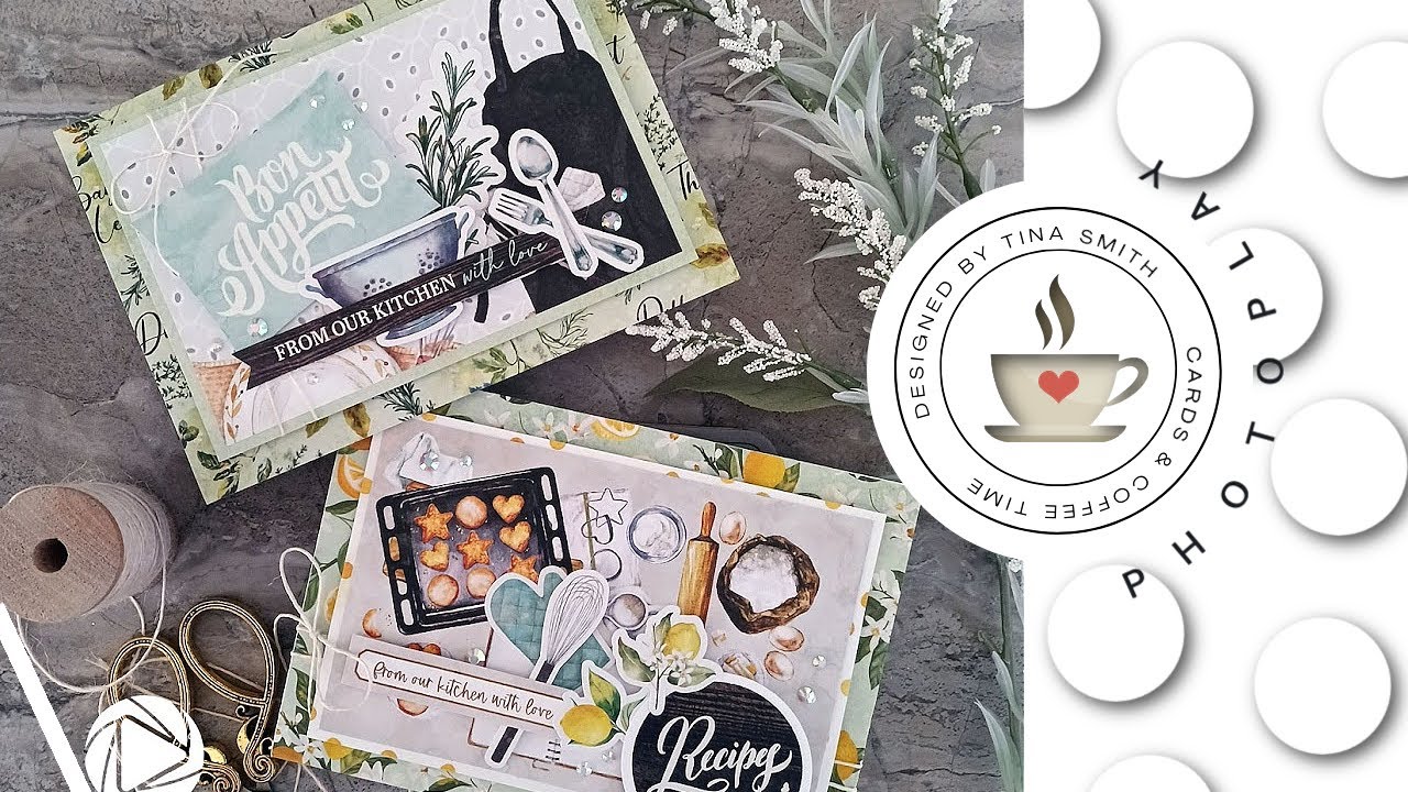 Two 5x7 Cards with Recipe Card Pockets | Photoplay Paper Fresh Picked 2 Collection | A Gift Inside