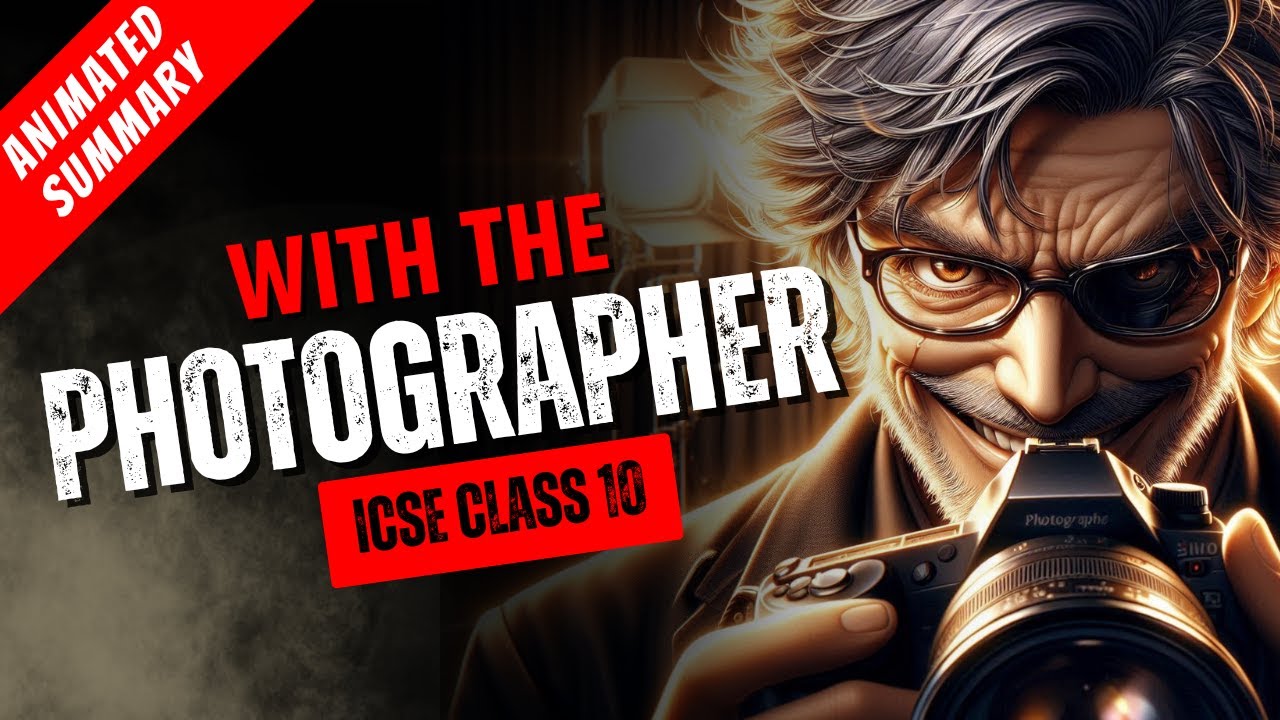 With The Photographer Animation | Class 10 ICSE | Stephen Leacock | Treasure Chest