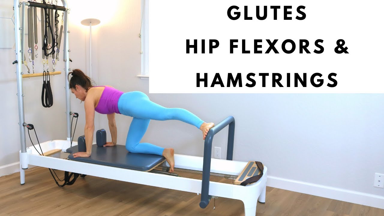 Allegro 2 Pilates Reformer Workout Hip Flexors, Hamstrings & Glutes (How to strengthen hip flexors)